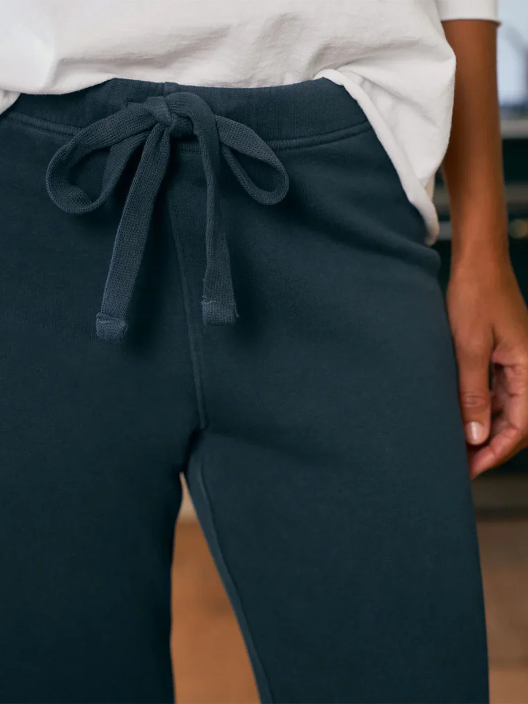 Catherine 29" Full Length Sweatpant in Vintage Navy - Image 3