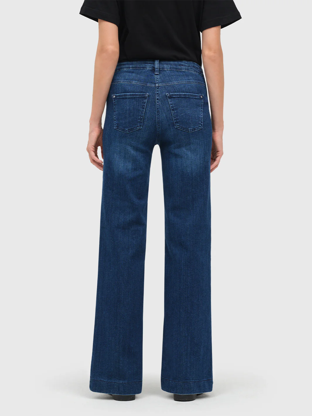 Dream Wide Leg Jean in Cobalt Authentic - Image 3