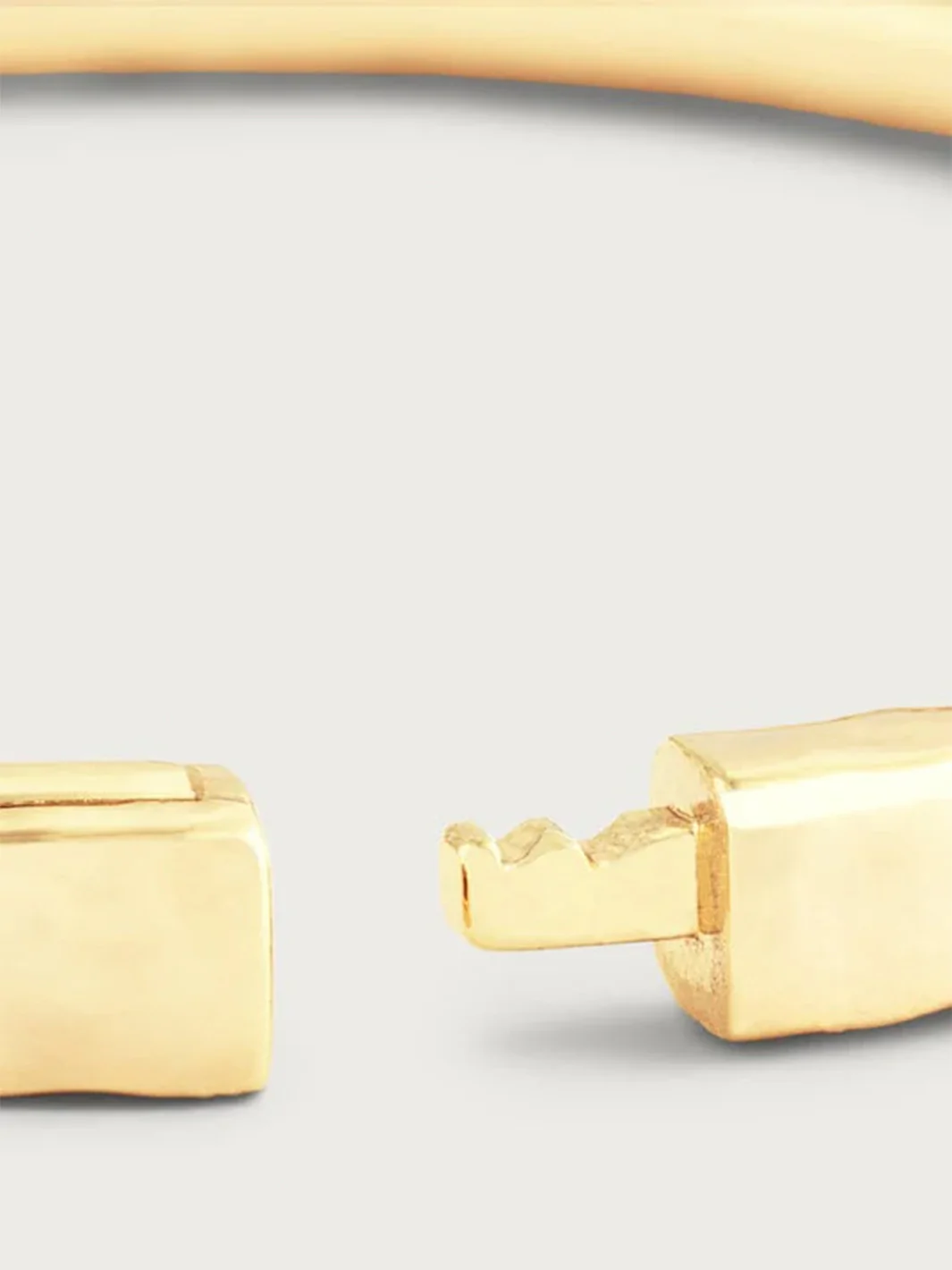 Farrier Thin Hinged Bangle, Gold - Image 3