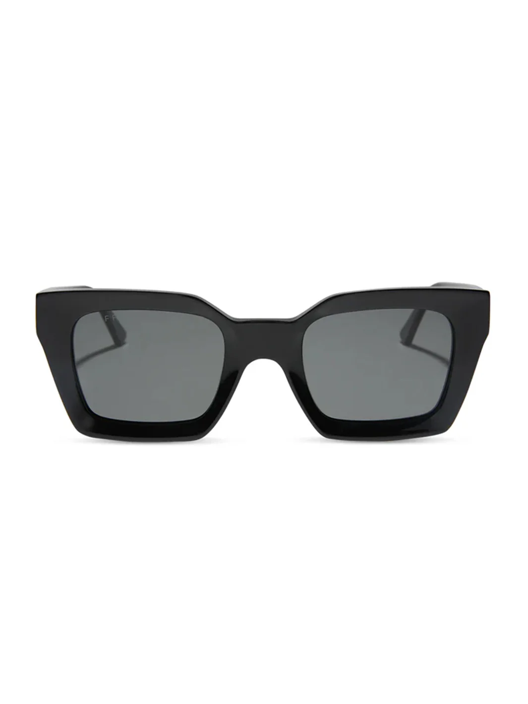 Greer Square Glasses in Black & Grey - Image 2