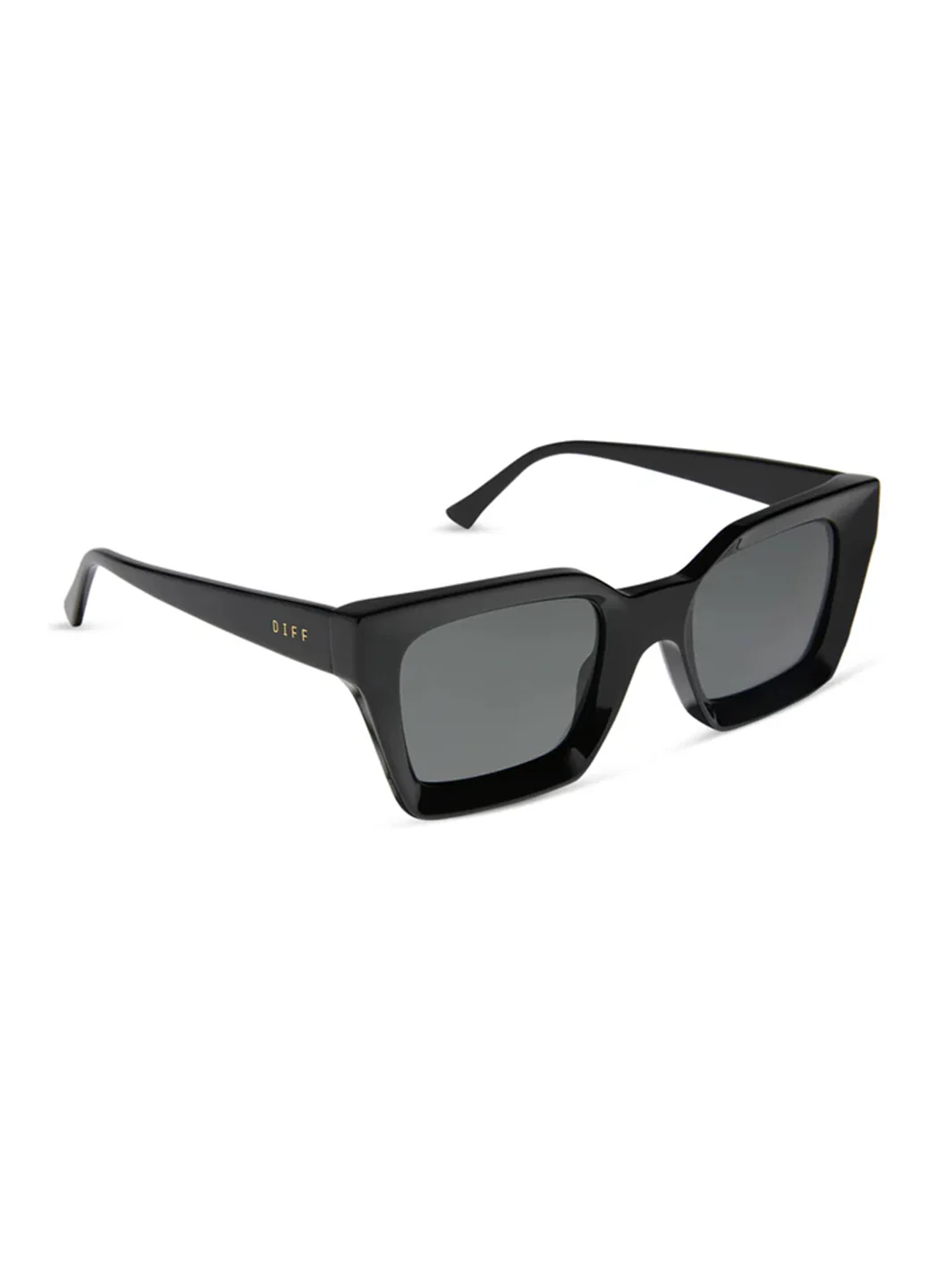 Greer Square Glasses in Black & Grey - Image 3