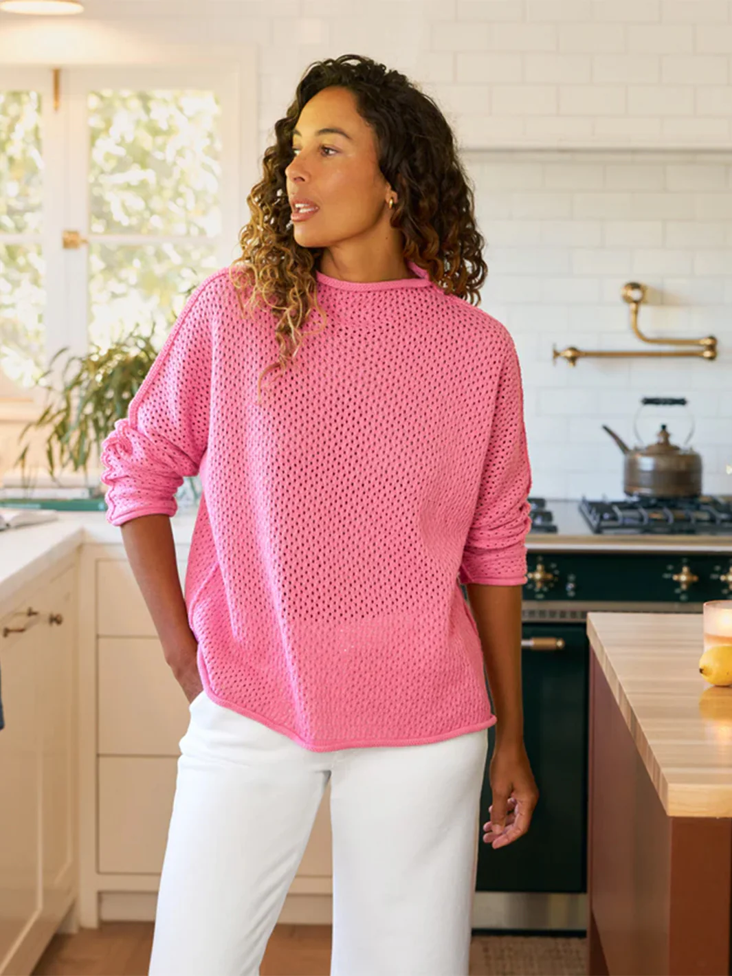 Monterey Sweater in Dragon Fruit