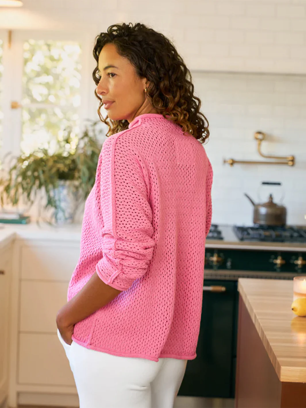Monterey Sweater in Dragon Fruit - Image 2