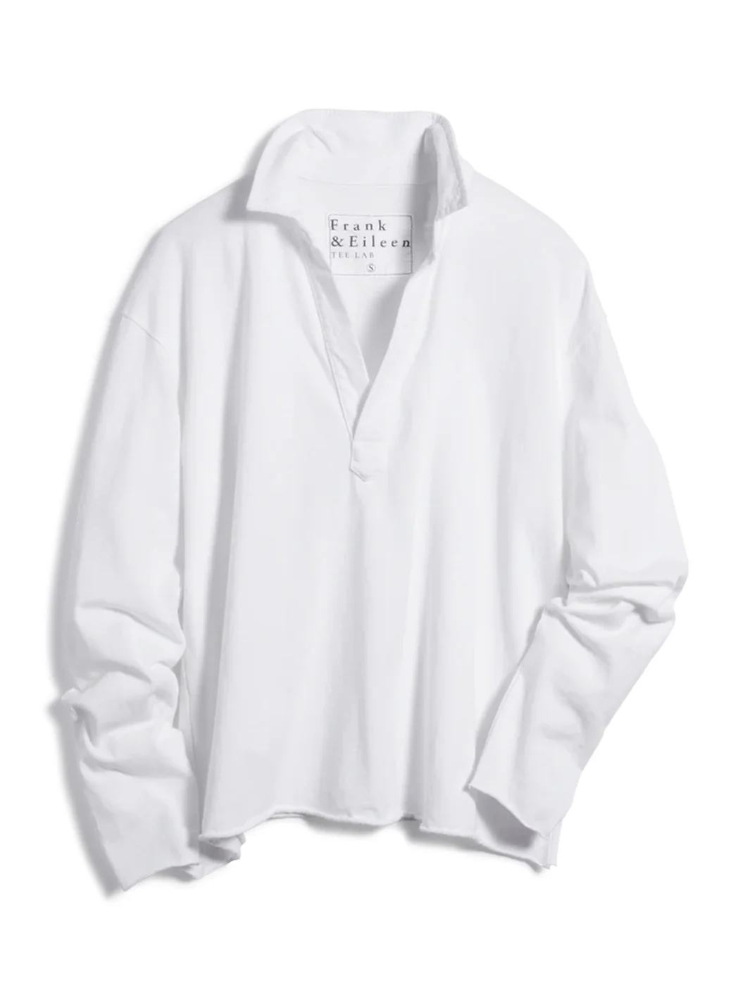 Patrick Heritage Jersey Popover Henley in White - Image 4