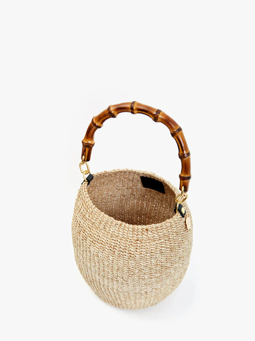 Pot De Miel w/Bamboo Handle in Cream - Image 3